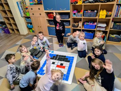 Zimowe kodowanie w oddziale przedszkolnym SP2